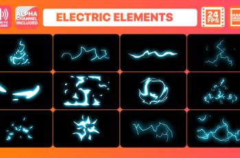 Photo of Electric Current Elements and Titles Pack – Download Videohive 22299478