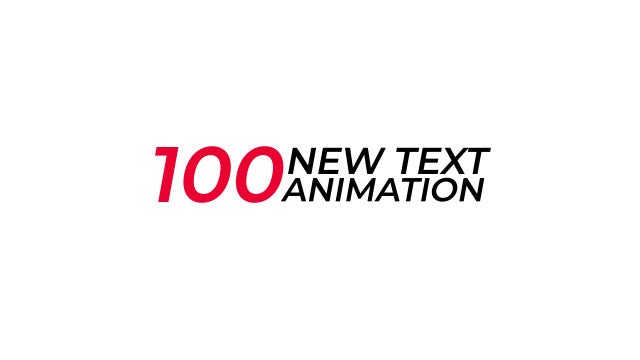 Photo of 100 New Text Animation Presets – MotionArray 158854