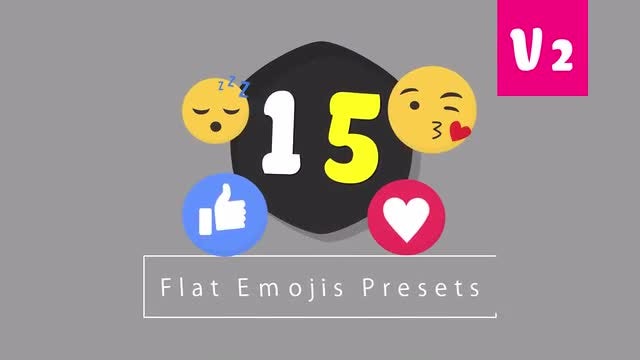 Photo of 15 Flat Emojis Presets Pack V2 – MotionArray 107062