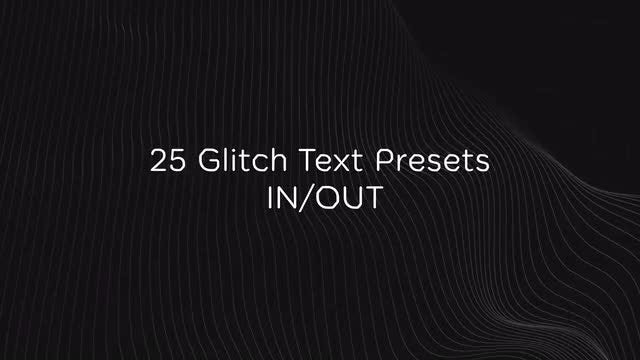 Photo of 25 Glitch Text Presets V 1.0 – MotionArray 39028