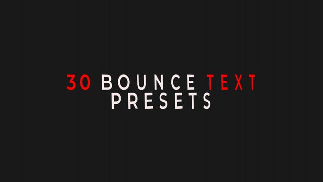 Photo of 30 Bounce Text Presets – MotionArray 102977