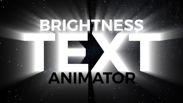 Photo of Brightness Text Animator – MotionArray 306175