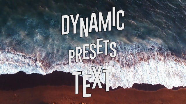 Photo of Dynamic Text Presets – MotionArray 283338