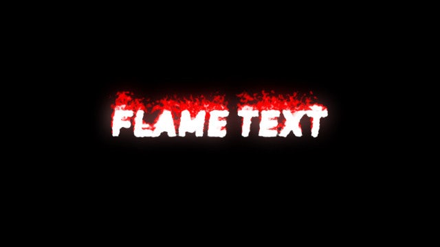 Photo of Flame Text Animation – MotionArray 262258
