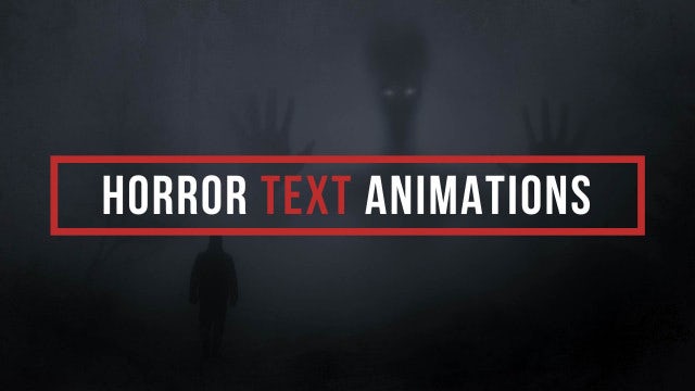 Photo of Horror Text Animations – MotionArray 305256