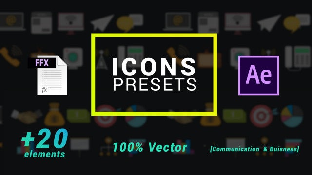 Photo of Icons Presets- Business And Communication – MotionArray 205401