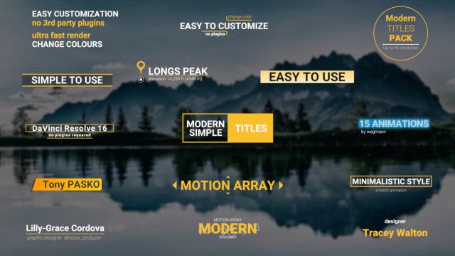 Photo of Modern Titles – MotionArray 559373