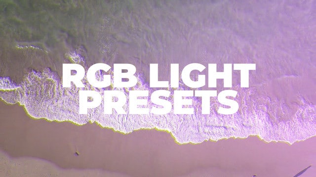 Photo of RGB Light Presets – MotionArray 289937