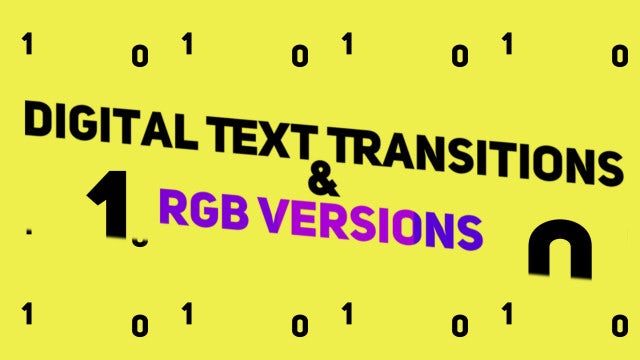 Photo of Digital Text Transitions RGB Versions – MotionArray 294434