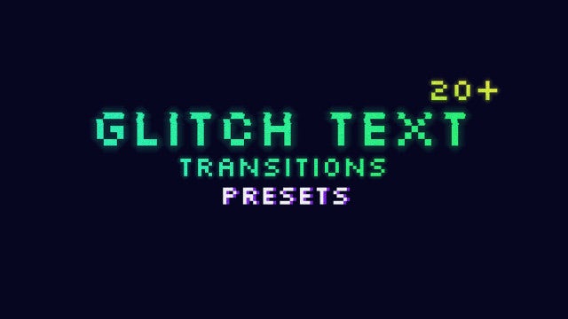 Photo of Glitch Text Transition Presets – MotionArray 307641