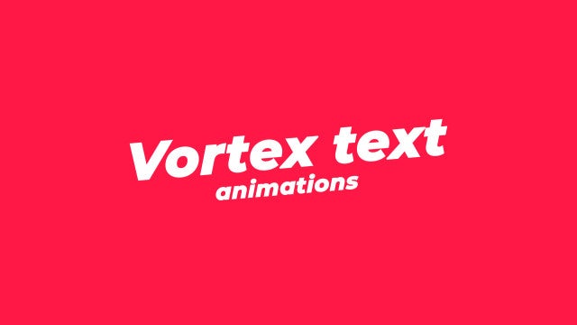 Photo of Vortex Text Animations – MotionArray 321566