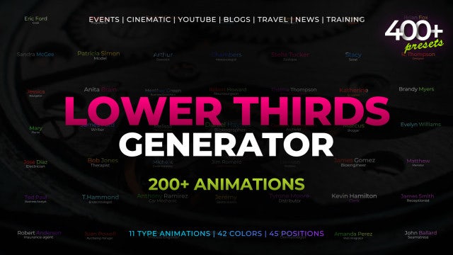 Photo of Lower Thirds Generator – MotionArray 751821