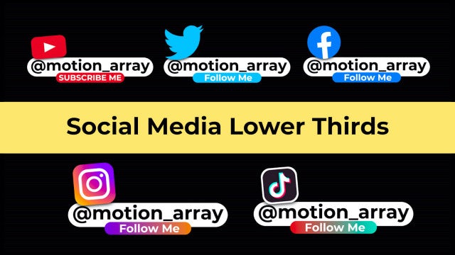 Photo of Social Media Lower Thirds – MotionArray 617024