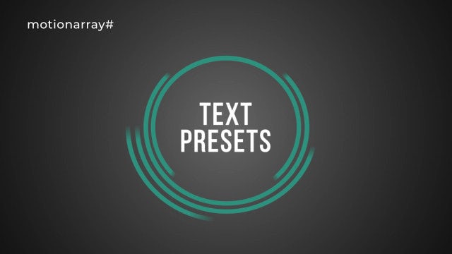 Photo of Text Presets – MotionArray 293347