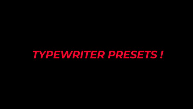 Photo of Typewriter Text Animation Presets – MotionArray 113383
