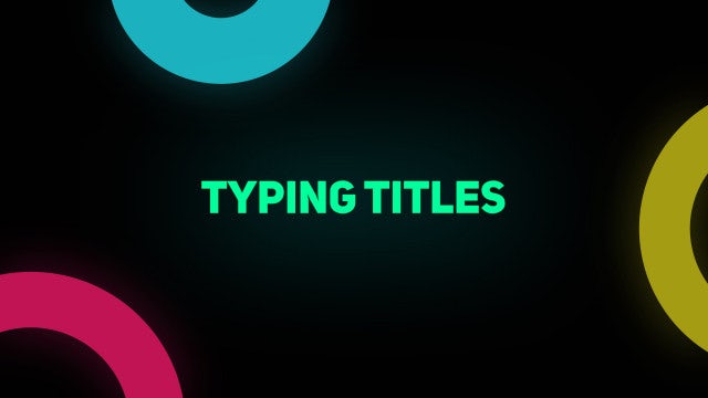 Photo of Typing Titles – MotionArray 161277