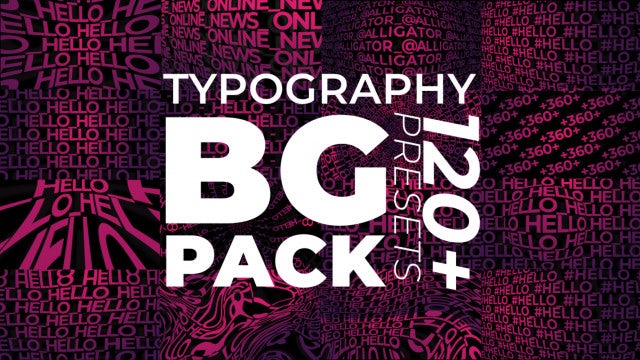 Photo of Typography BG Presets Pack – MotionArray 301122