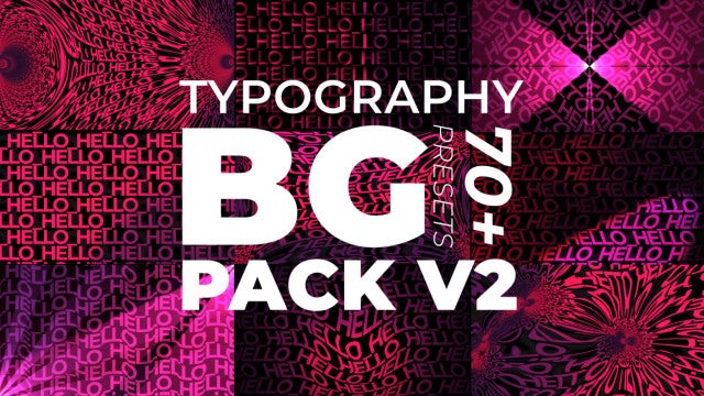 Photo of Typography BG Presets V2 – MotionArray 443183