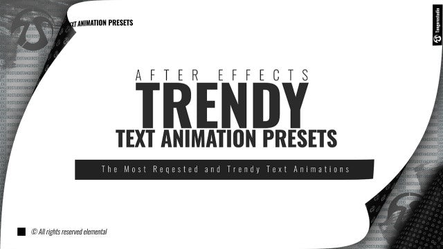 Photo of Trendy Text Animation Presets – MotionArray 830501