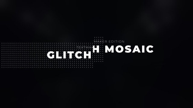 Photo of Glitch Mosaic – Text Preset – MotionArray 890271