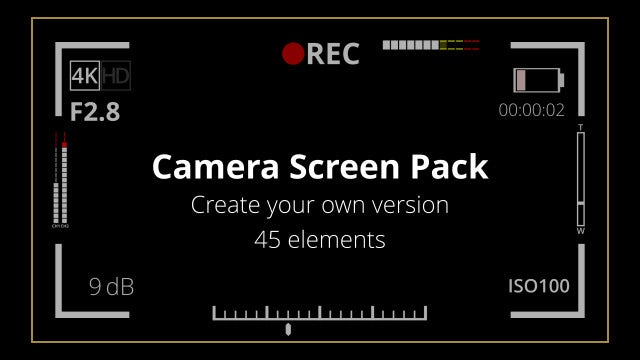 Photo of Camera Screen Elements – MotionArray 913271