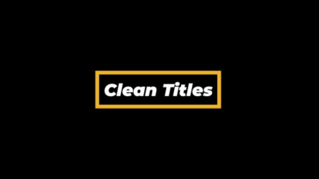 Photo of Clean Titles – MotionArray 954881