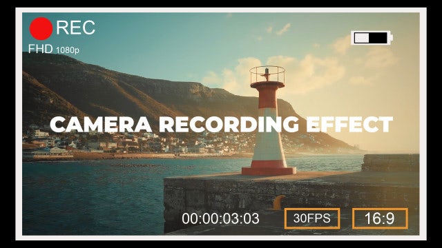 Photo of Camera Recording Effect – MotionArray 965901