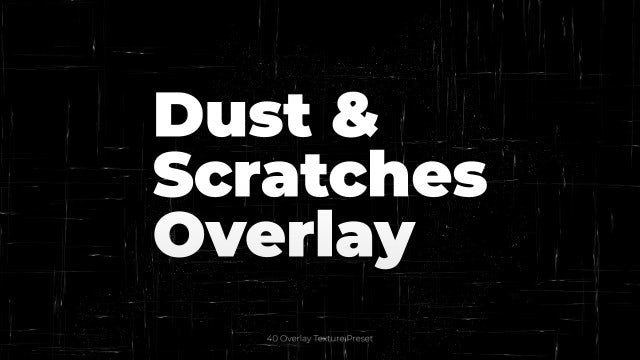 Photo of Dust & Scratches Overlay – MotionArray 968747