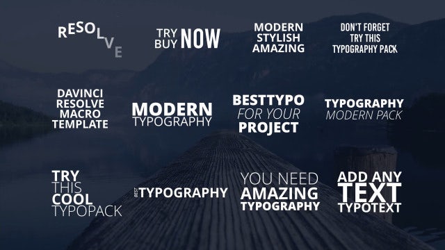 Photo of Modern Typo Pack – MotionArray 981285