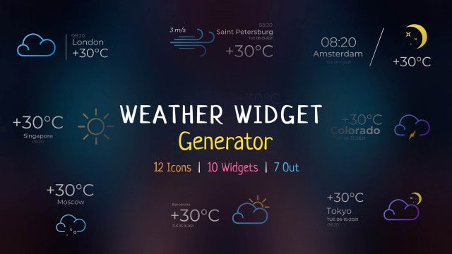 Photo of Weather Widget Generator – MotionArray 981248