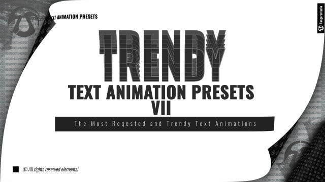 Photo of Trendy Text Animation Presets VII – MotionArray 967317
