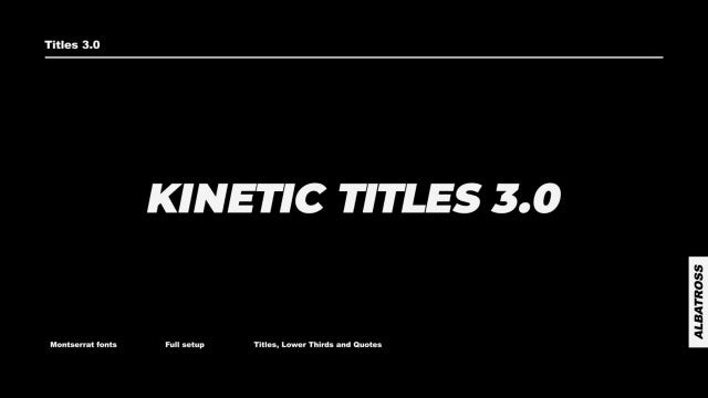 Photo of Kinetic Titles 3.0 – MotionArray 1074484
