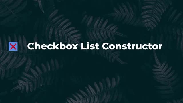 Photo of Checkbox List Constructor – MotionArray 1065532