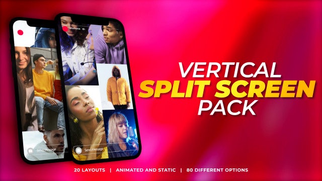 Photo of Vertical Split Screen Pack – MotionArray 1068308