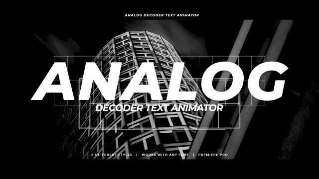 Photo of Analog Decoder Text Animator – MotionArray 1076430