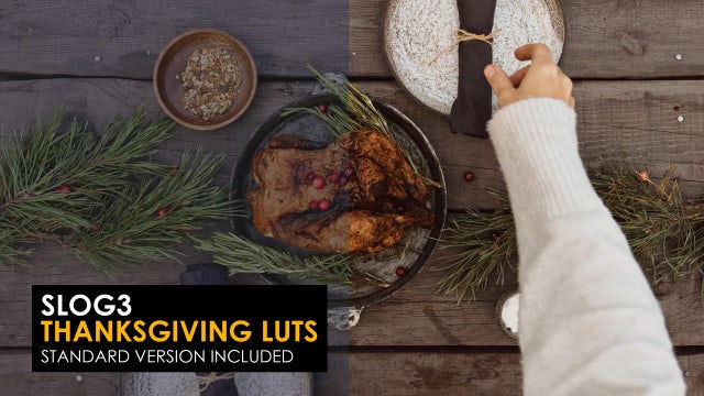 Photo of Slog3 Thanksgiving And Standard Luts – MotionArray 1077425