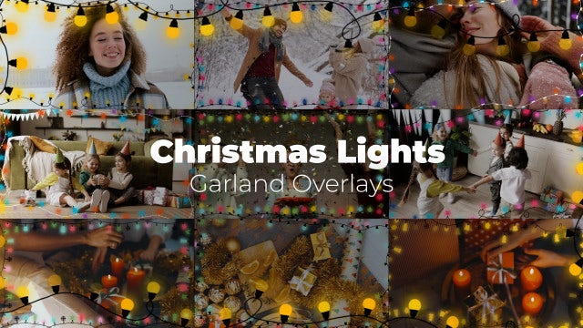 Photo of Christmas Lights – Garland Overlays – MotionArray 1084424