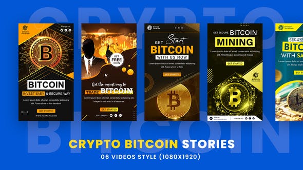 Photo of Crypto Bitcoin Stories Pack – Videohive 35651701