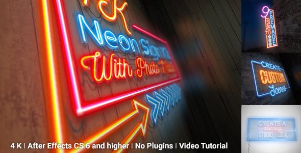 Photo of Neon Sign Kit With Photo Motion – Videohive 20037583