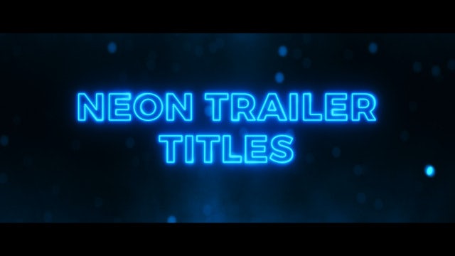 Photo of Neon Trailer Titles – MotionArray 1071727