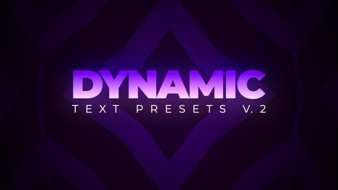 Photo of Dynamic Text Presets V.2 – MotionArray 1107606