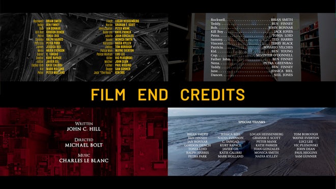 Photo of Film End Credits – MotionArray 1120861