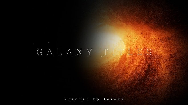 Photo of Galaxy Titles – MotionArray 1092065