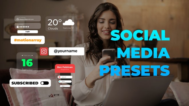 Photo of Social Media Presets – MotionArray 1117027