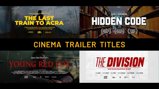 Photo of Cinema Trailer Titles – MotionArray 1128803