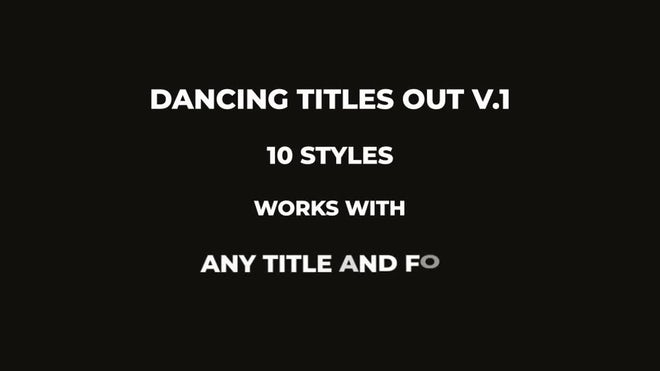 Photo of Dancing Titles In-Out V.1 – MotionArray 943901