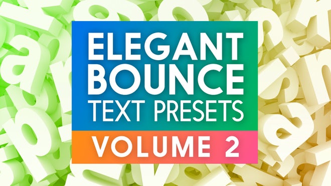 Photo of Elegant Bounce Text Presets Vol2 – MotionArray 864241