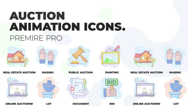 Photo of Auction – Animation Icons – MotionArray 1117505