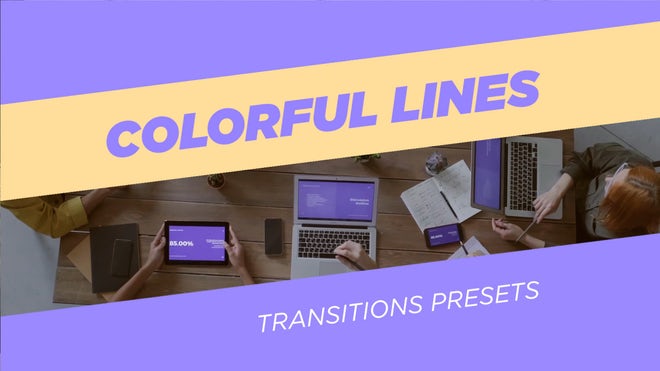 Photo of Colorful Lines Transitions Presets 5 – MotionArray 1167982