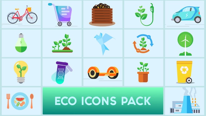 Photo of ECO Icons Pack – MotionArray 1105435